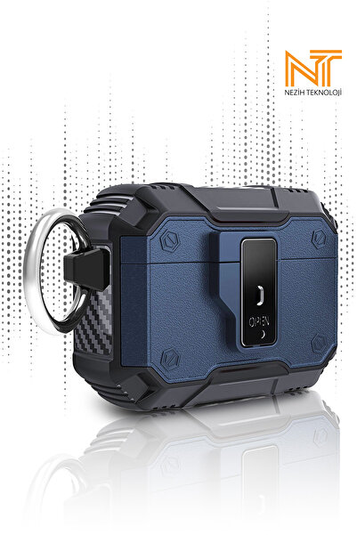 Nezih Case Pro 2.Nesil Uyumlu Darbelere Karşı Dayanıklı Düğmeli Kulaklık Kılıfı