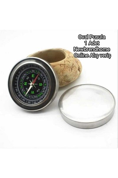 NEWBRENDHOME 1Pc Portable Camping Survival Compass - for Hiking, Navigation and Hand