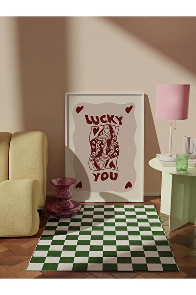 Postifull Çerçevesiz Poster Tablo, Duvar Posteri, Sanatsal Hd Baskı, Şanslı K...