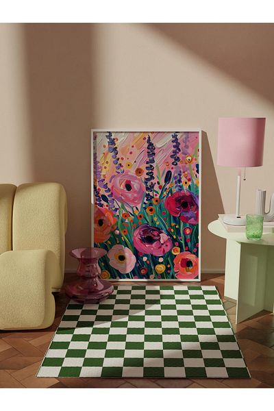 Postifull Pictură poster fără încadrare, poster de perete, imprimare HD, trezirea colorată a primăverii, maximalist nr:57