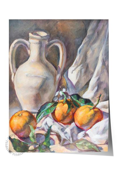 Postifull Frameless Poster Painting, Wall Poster, Hd Printing, Still Life in the Footsteps of Time , Maximalist No:207