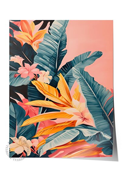 Postifull Slikanje postera bez okvira, zidni poster, umetnički HD print, trop...