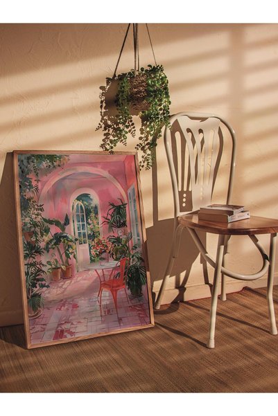 Postifull Çerçevesiz Poster Tablo, Duvar Posteri, Sanatsal Hd Baskı, Saklı Bahçe , Maximalist No:75
