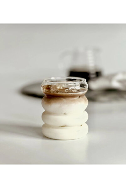 KÜÇÜK EW Isıya Dayanıklı Borosilikat Cam Şerit Şeklinde Bardak | Kahve Ve Sun...