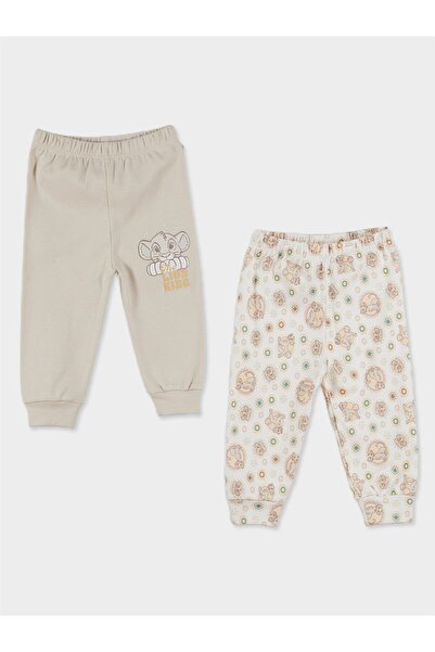 Disney Aslan Kral Lisanslı Erkek Bebek 2'li Patiksiz Pantolon 20815