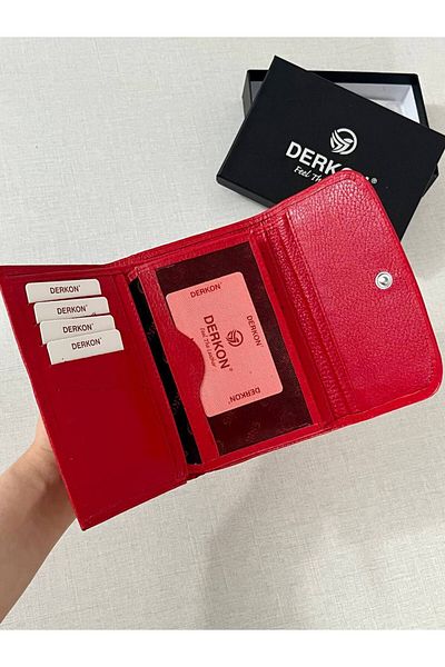 DERKON Medium Genuine Leather Women's Wallet