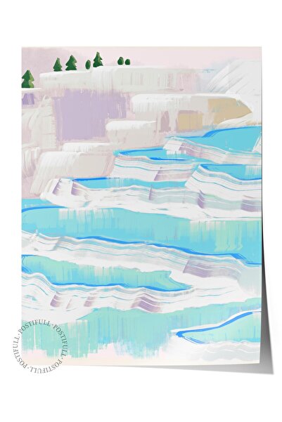 Postifull Çerçevesiz Poster Tablo, Duvar Posteri, Sanatsal Baskı, Deniz Kıyıs...