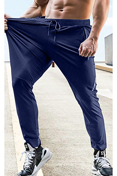 GHASSY CO. Erkek Run Ultra Hafif Egzersiz Aktif Joggers Spor Dar Paça Eşofman Altı