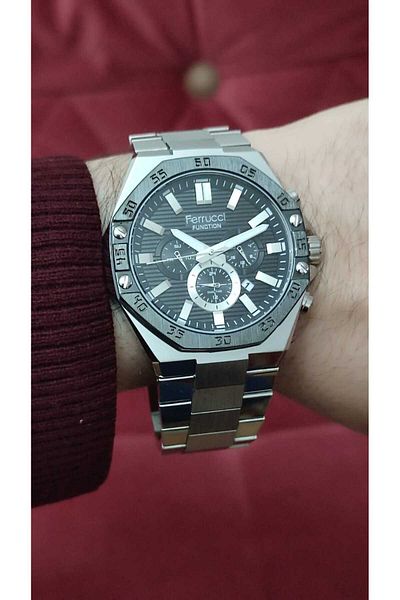 Ferrucci Steel Case Men's Wristwatch Functional 2034