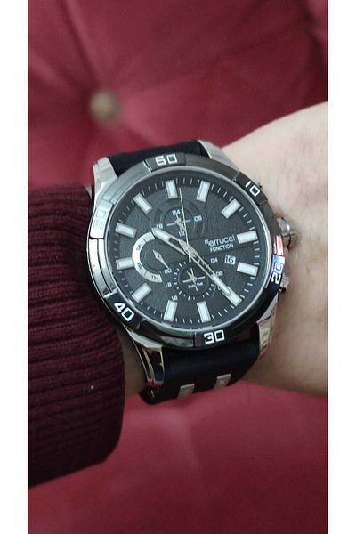 Ferrucci Silicone Cord Men's Wristwatch Functional 2028