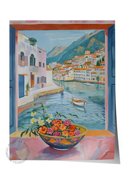 Postifull Çerçevesiz Poster Tablo, Duvar Posteri, Sanatsal Hd Baskı, Akdeniz ...