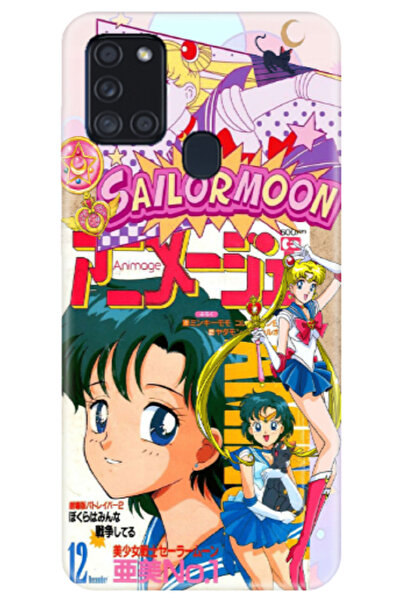 Newon غطاء حماية لهاتف سامسونج A21s بتصميم بحار القمر والمحارب القمري