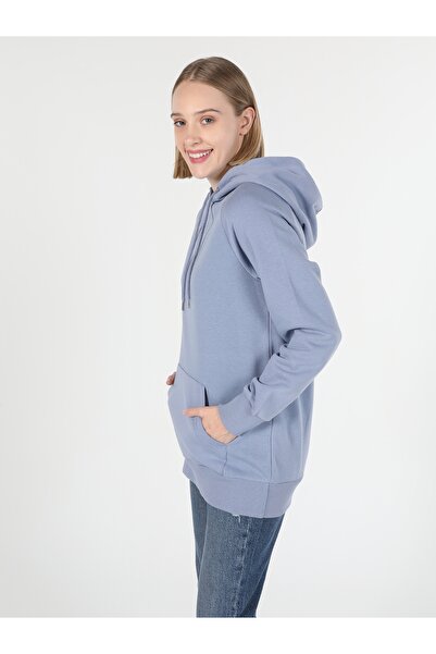 Colin's Γυναικείο φούτερ Regular Fit με κουκούλα Μωβ