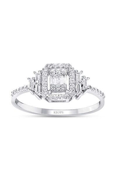 Keops Pırlanta 0.34 Karat Baget Pırlanta Yüzük