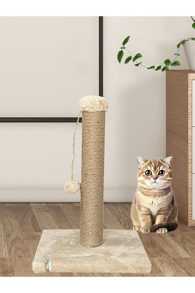 Nursoft 52 cm Pompom Cat Scratching Post and Board