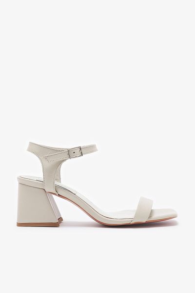 Louis Cardy Pantofi cu toc pentru femei Elly Beige din piele naturală