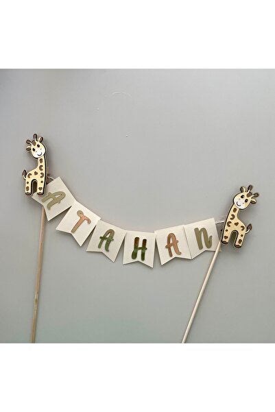 wenucapartyshop Zürafa Konsept Flama Pasta Süsü