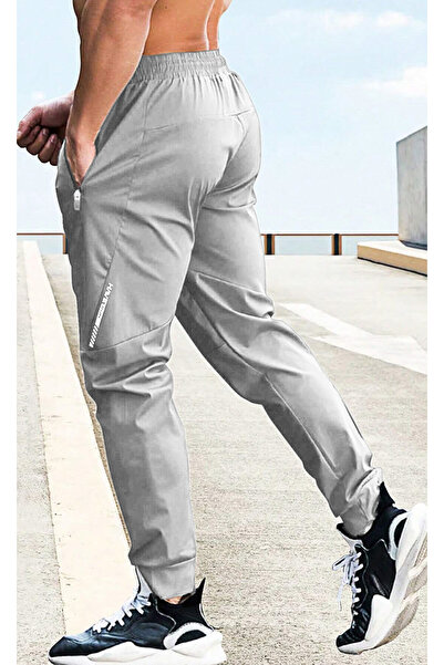 GHASSY CO. Ghassy Co. Erkek Run Ultra Hafif Egzersiz Aktif Joggers Spor Dar Paça Eşofman Altı