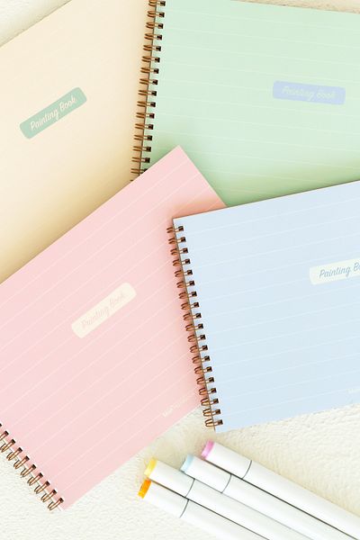 Matt Notebook 17x25 Set de 4 caiete de pictură 20 coli 150 grame dimensiune mică