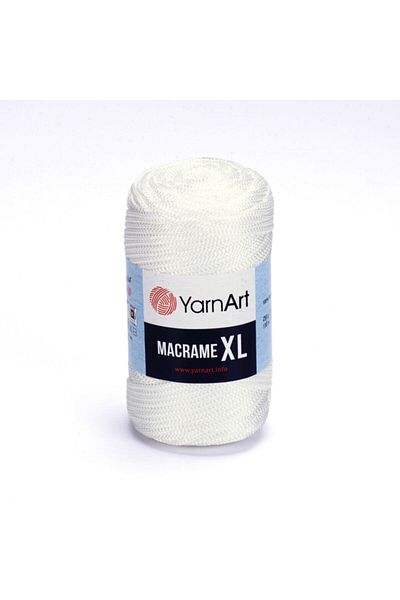 Yarnart Macrame Xl - Μακραμέ Χειροποίητο Νήμα Πλεξίματος Λευκό-154