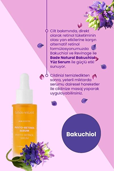 Bade Natural Bitkisel Retinol Serum - Kırışıklık Karşıtı Alternatif Retinol Serum 30 Ml