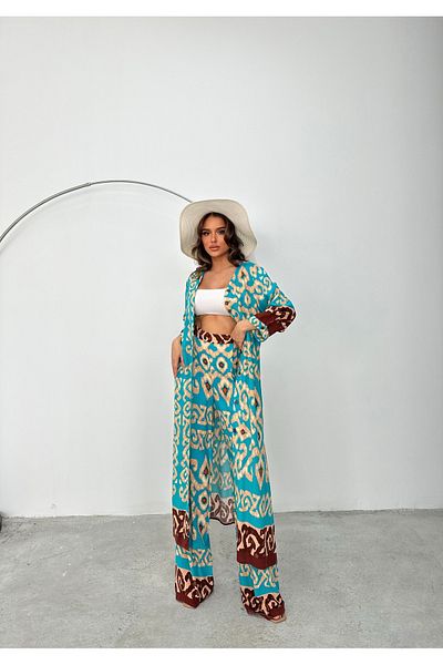 BANG SHOPPING Women's Long Kimono Set