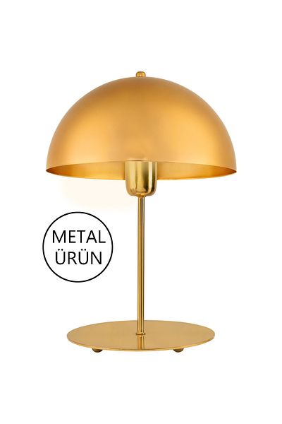 AG LightDesign Gold Metal Mushroom Lampshade Modern Bedroom Living Room Table And Night Lamp