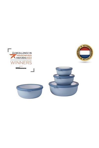 Mepal Set Cirqula Round 4 Piece Storage Container