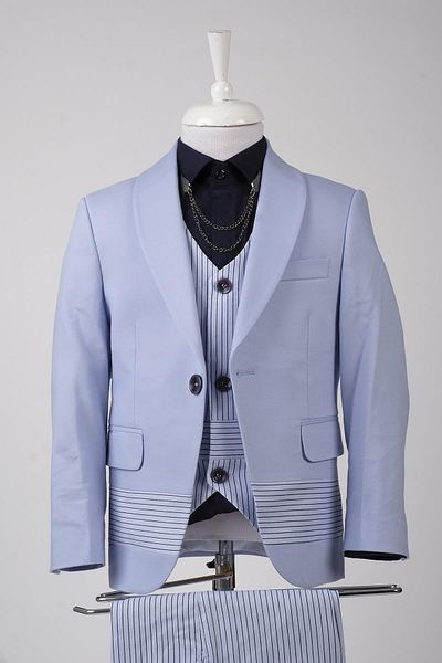 Doctor junior Costum cu dungi pentru băiat, trei piese