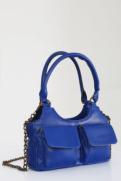DERKON Saks Blue Mony Pocket Shoulder Bag
