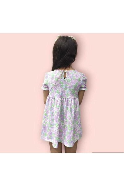 Kübra Tekstil 2476 Rochie de fetiță cu flori