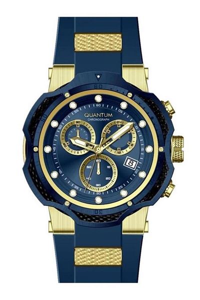 Quantum Hng1051.299 Navy Blue Silicone Cord Men's Wristwatch