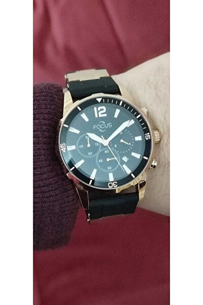 Focus Silicone Band Men Wristwatch with Function 1686