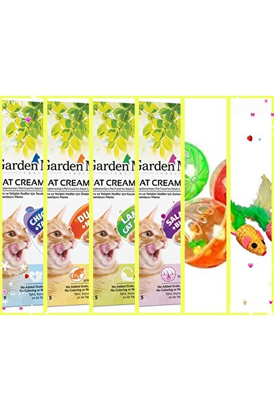 Gardenmix ASVET Garden mix kedi kreması karışık 15gr,20 adet ve polo kedi oyu...
