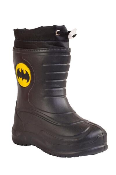 Batman Erkek Çocuk Su Geçirmez İçi Kürklü Hafif Yağmur Çizmesi