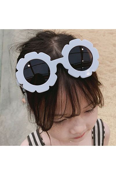 LUPİX Daisy Patterned Children's Sunglasses - Gray