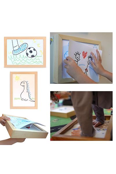 Myminibaby Wooden Toy Activity Picture Frame Artbox