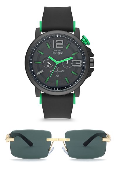 Zzla Unisex Set of 2 Sunglasses and Wristwatches