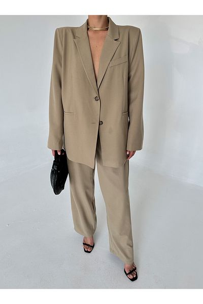 Laluvia Camel Cotton Jacket nadrág szett