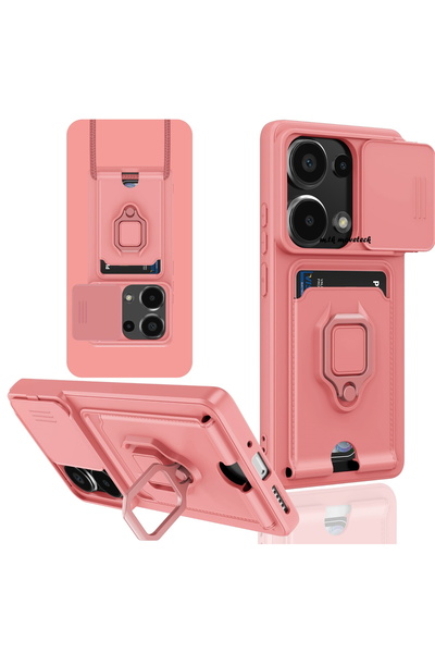 m.tk moveteck Xiaomi Redmi Note 13 Pro 5g Kılıf Kamera Sürgülü Korumalı Yüzük...