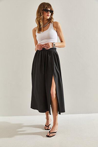 Bianco Lucci Rozšířená sukně s vysokým pasem s rozparkem – Dámské60251145