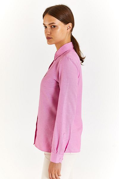 U.S. Polo Assn. Cămașă de damă Slim Fit roz uni Îmbrăcăminte ARİEN