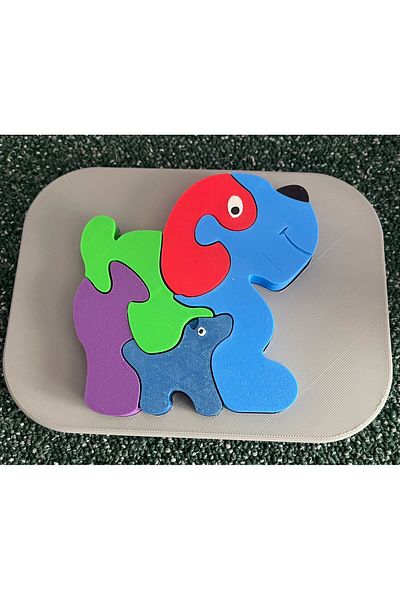Giftbox3d Puzzle with Dog Figure for Kids - 130x175x10mm