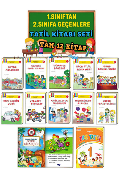 Üçgen Yayıncılık 1.sınıftan 2.sınıfa Geçenler Için Okuma Tatil Seti(TATİL KİT...