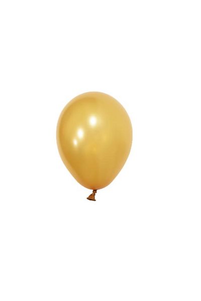 LOTUS PARTY 5 Inch Mini Balloon - 10 Pcs Metallic Gold