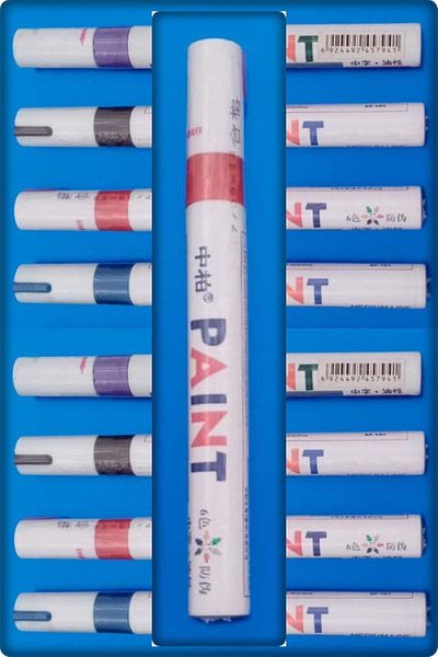 TAN EXPRESS Red Oil Based Paint Marker Pen - Furniture Touch Up 1 Piece