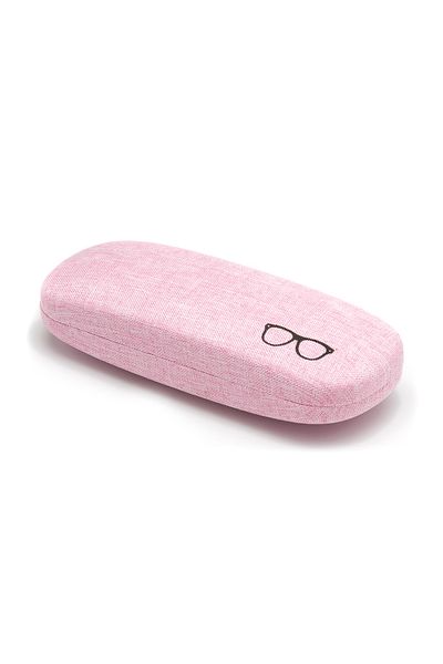 Olivewing Pink Hard Glasses Case - Fabric Covered