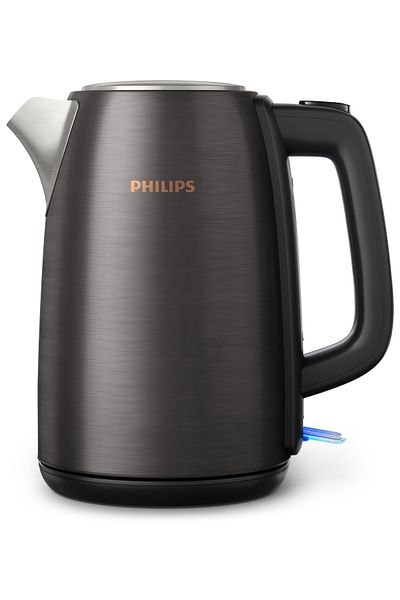 Philips 5000 Series Stainless Steel Kettle - Black and Cupure HD9352/31