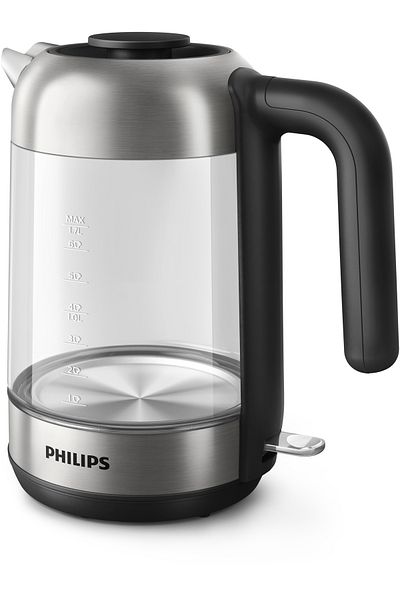 Philips سلسلة 5000 - طقم أريكة نسائي من الفولاذ المقاوم للصدأ والكريستال بقدرة 2200 وات وسعة 1.7 لتر، ومؤشر حالة المداولة المتوسطة