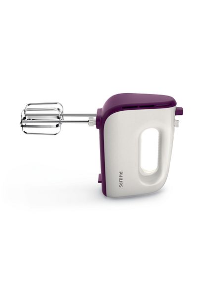Philips خلاط يدوي يومي HR3740/11 - 400 وات، 5 سرعات توربو، مضرب يعمل باللمس، اختبار Gommez